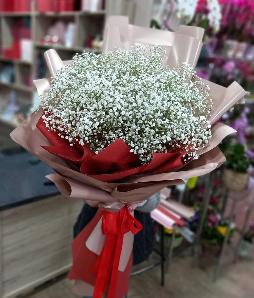 Букет Белые хлопья в Псебае Букет цветов из: Гипсофила в Псебае