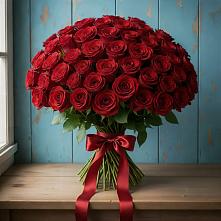 Букет Красные розы Блэк Меджик в Псебае