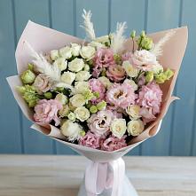 Букет цветов из:  Альстромерии и Розы #REPLACE_PRED# Псебае